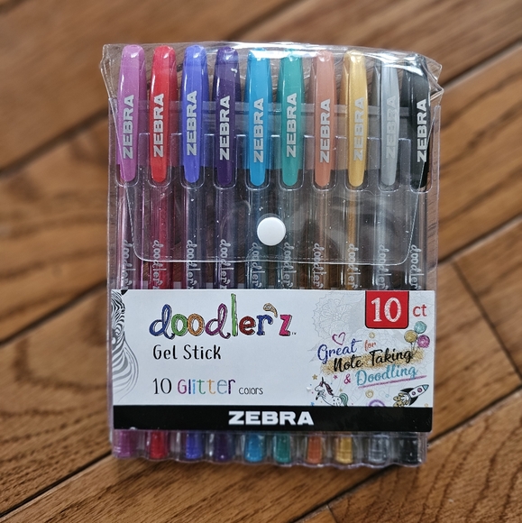 Zebra Other - Zebra Doodler'z Gel Stick Pen Set 10pk